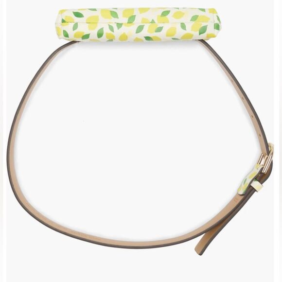 NWT Sz L/XL *Kate Spade* New York Leather Lemon Lime 🍋 🍋🟩 Belt Bag - Picture 6 of 7